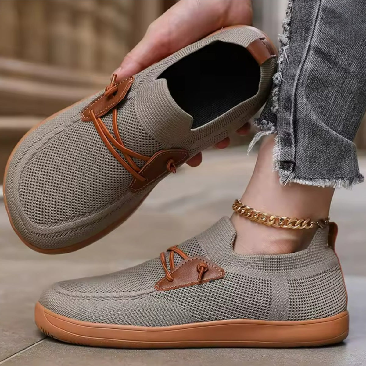 Oxford — Zapatillas Barefoot de Piel Sintética
