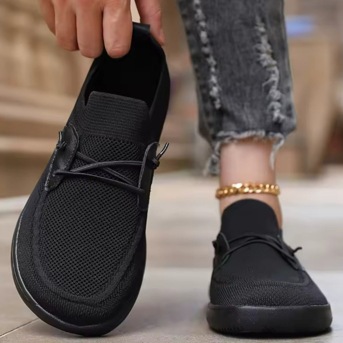 Oxford — Zapatillas Barefoot de Piel Sintética