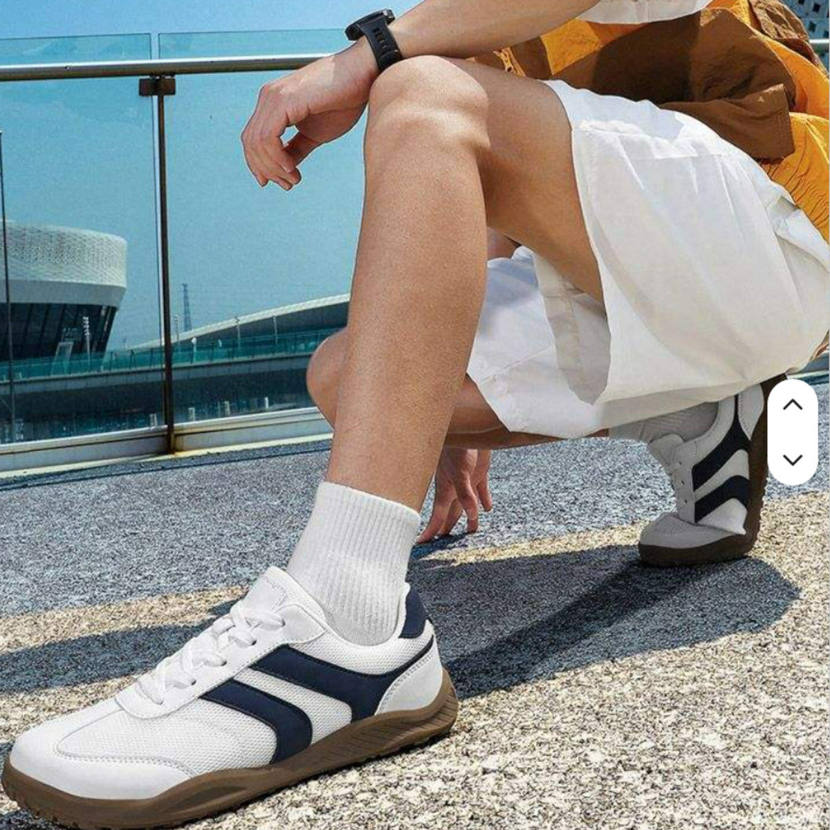 GAT Retro Azules Army — Zapatillas Barefoot Transpirables