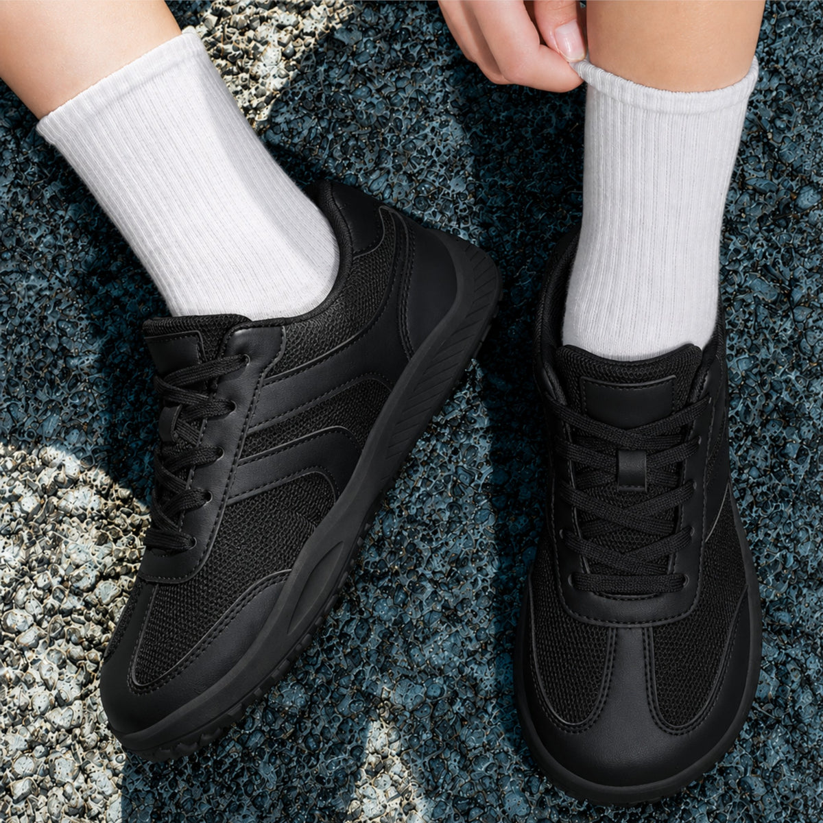 GAT Retro Negras Army — Zapatillas Barefoot Transpirables