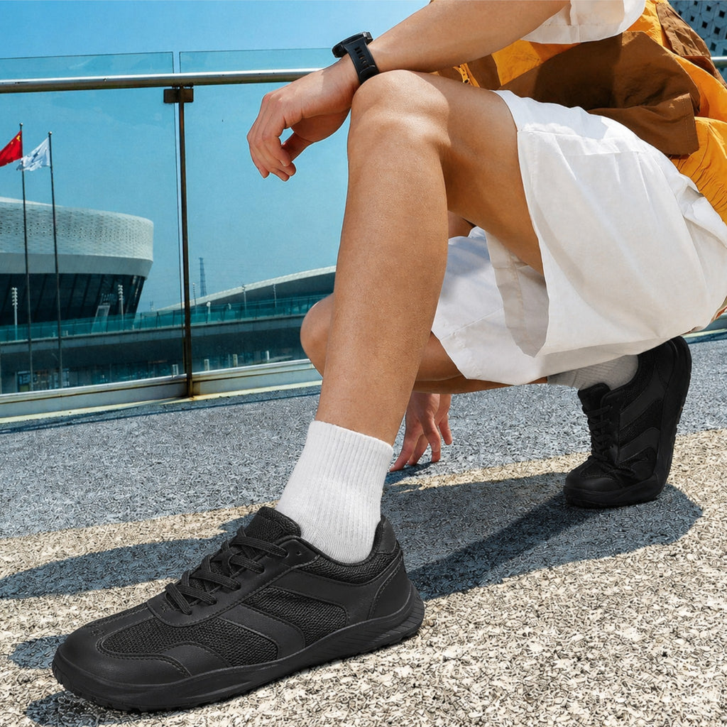 GAT Retro Negras Army — Zapatillas Barefoot Transpirables
