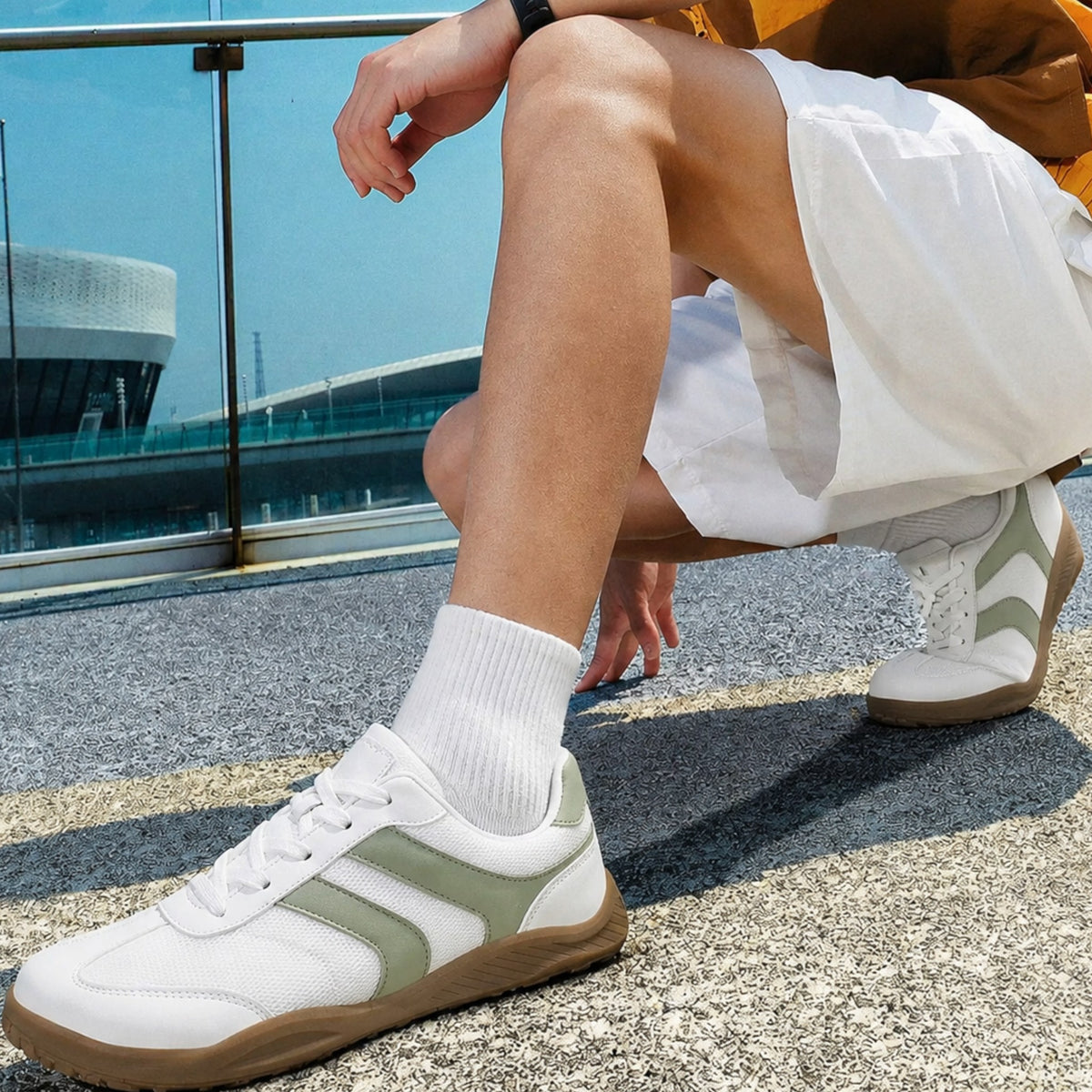 GAT Retro Verdes Army — Zapatillas Barefoot Transpirables